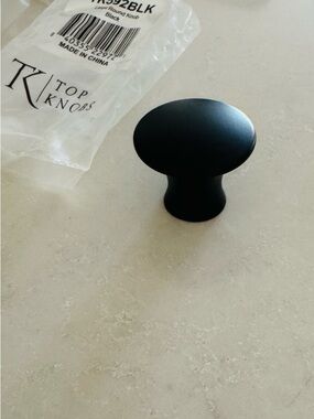 Black cabinet knobs
Top Knobs brand
